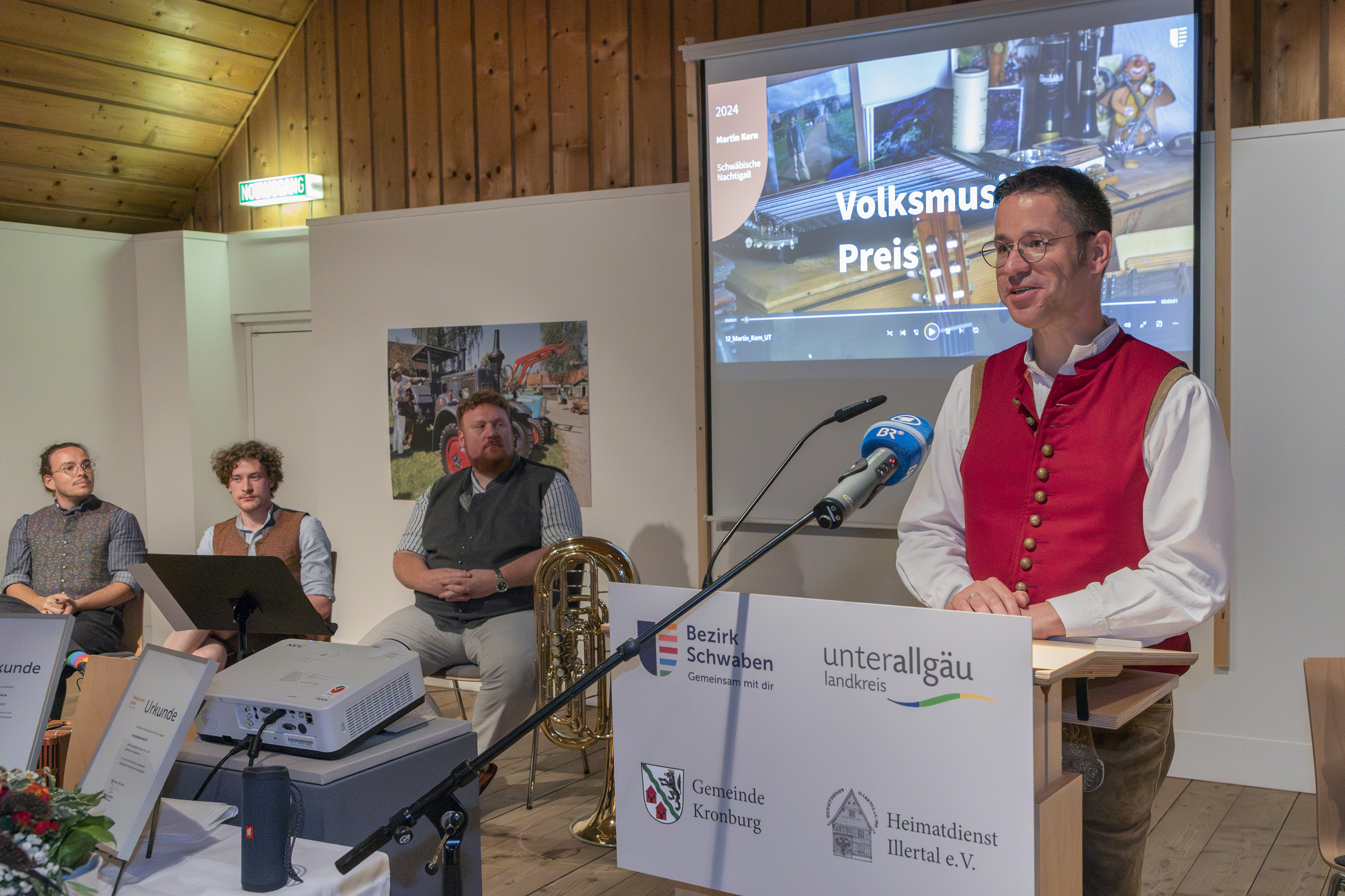 Volksmusikberater Christoph Lambertz bei der Preisverleihung zum Volksmusikpreis 2024