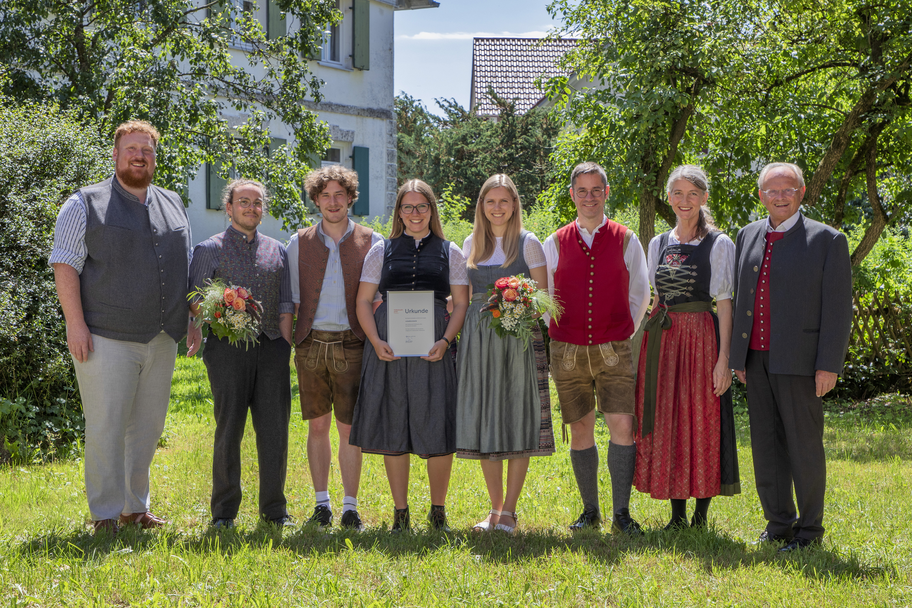 Preisträgerfoto mit schwäbischwild (Volksmusik-Förderpreis 2024)