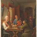 Joseph Scherer (1814-1891), Wirtshaus in Ettelried mit Gauklertruppe - Foto: Christoph Lang